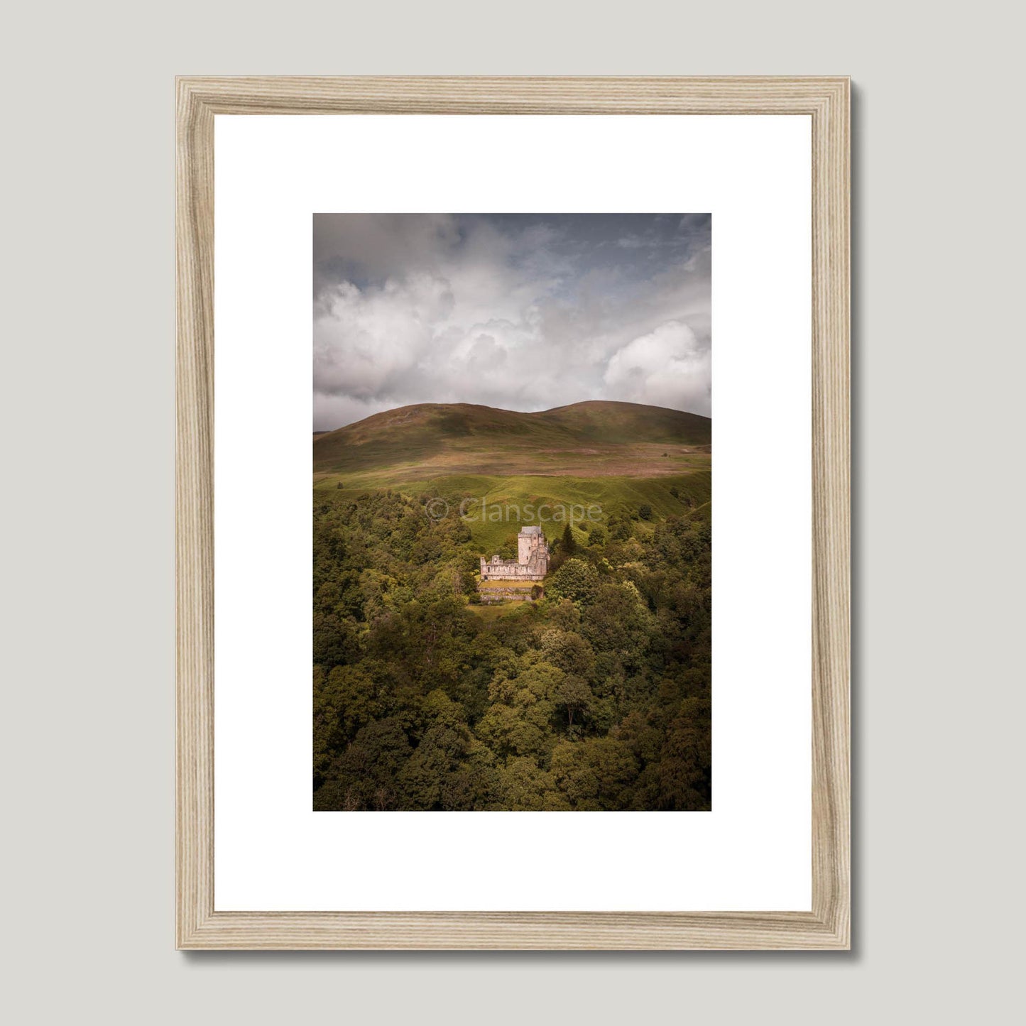 Clan Campbell - Castle Campbell - Framed & Mounted Photo Print 12"x16" Natural