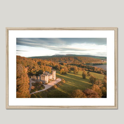 Clan Forbes - Castle Forbes - Framed & Mounted Photo Print 28"x20" Natural