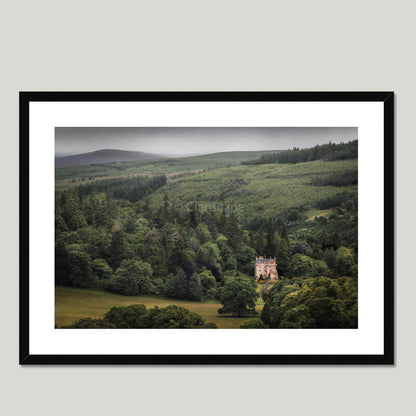 Clan Mackenzie - Castle Leod Framed & Mounted Photo Print 28"x20" Black