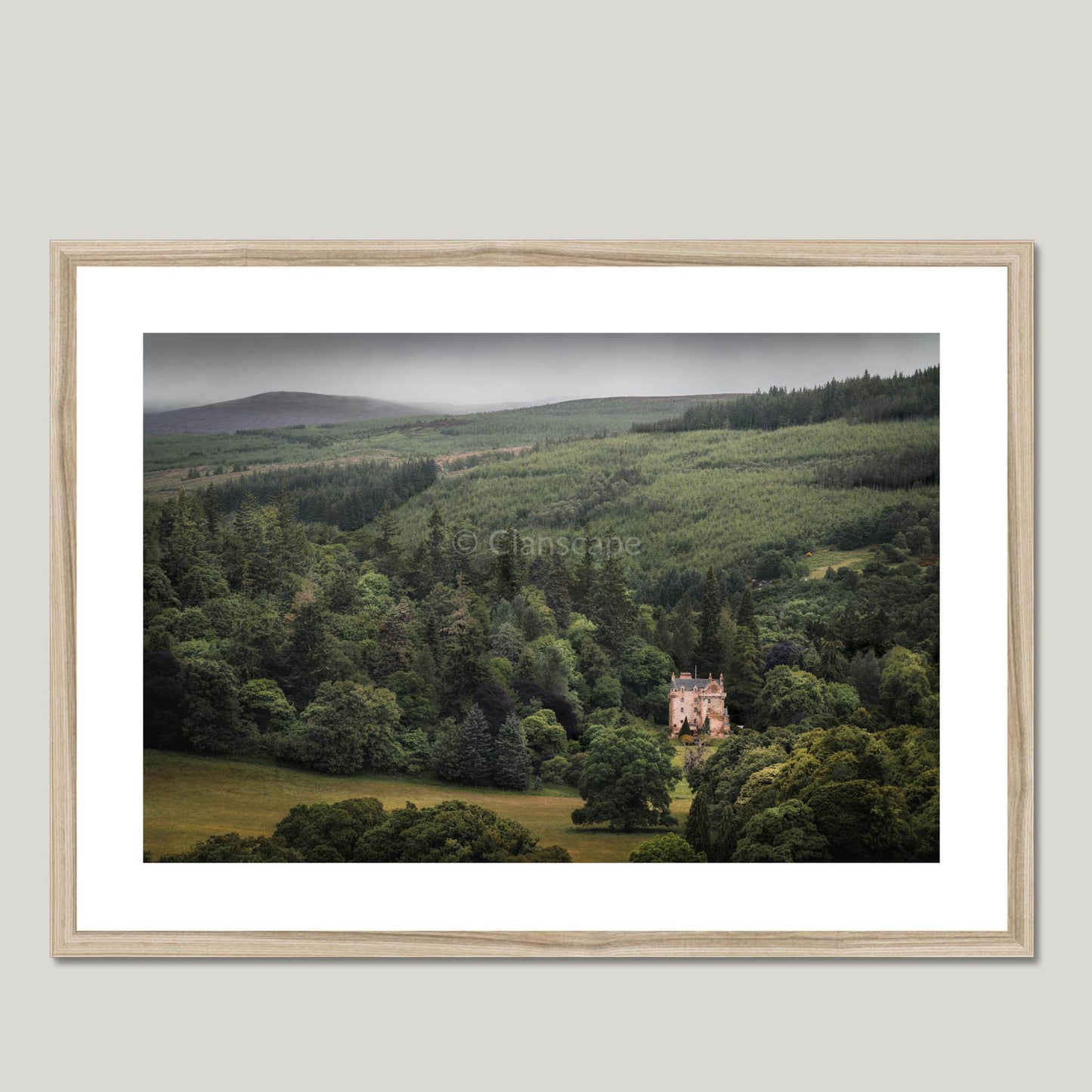 Clan Mackenzie - Castle Leod Framed & Mounted Photo Print 28"x20" Natural