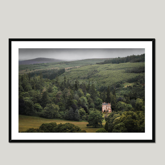 Clan Mackenzie - Castle Leod Framed & Mounted Photo Print 40"x28" Black