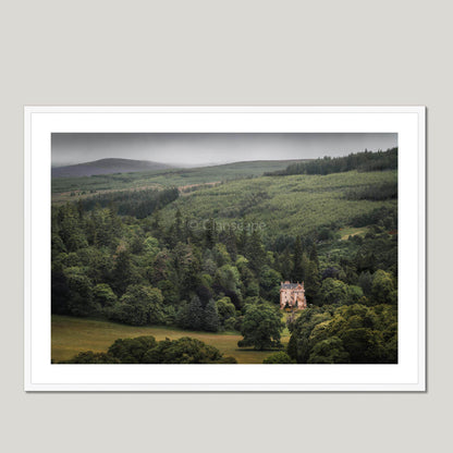 Clan Mackenzie - Castle Leod Framed & Mounted Photo Print 40"x28" White