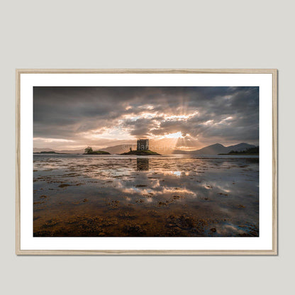 Clan Campbell - Castle Stalker - Framed & Mounted Photo Print 40"x28" Natural