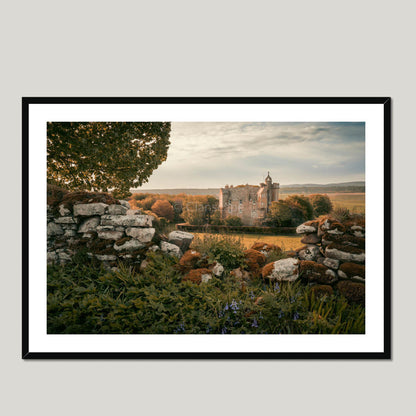 Clan Stewart - Castle Stuart - Framed & Mounted Photo Print Black