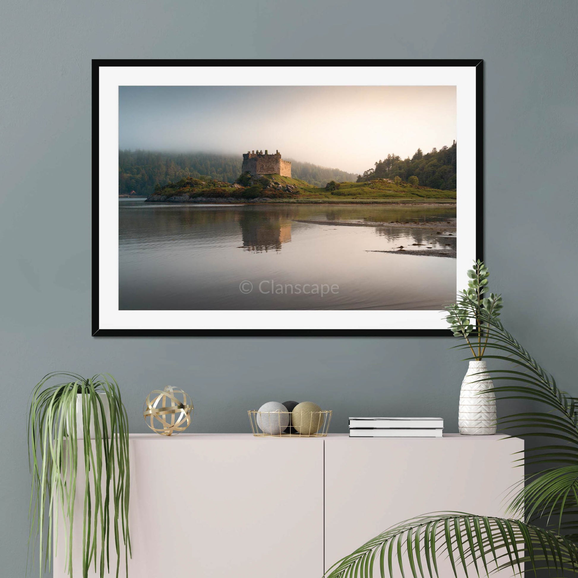 Clan Macdonald of Clanranald - Castle Tioram - Framed & Mounted Photo Print