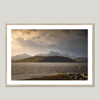 Clan Mackay - Castle Varrich, Tongue - Framed Photo Print 40"x28" Natural