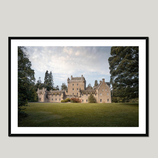 Clan Calder - Cawdor Castle - Framed & Mounted Photo Print 40"x28" Black