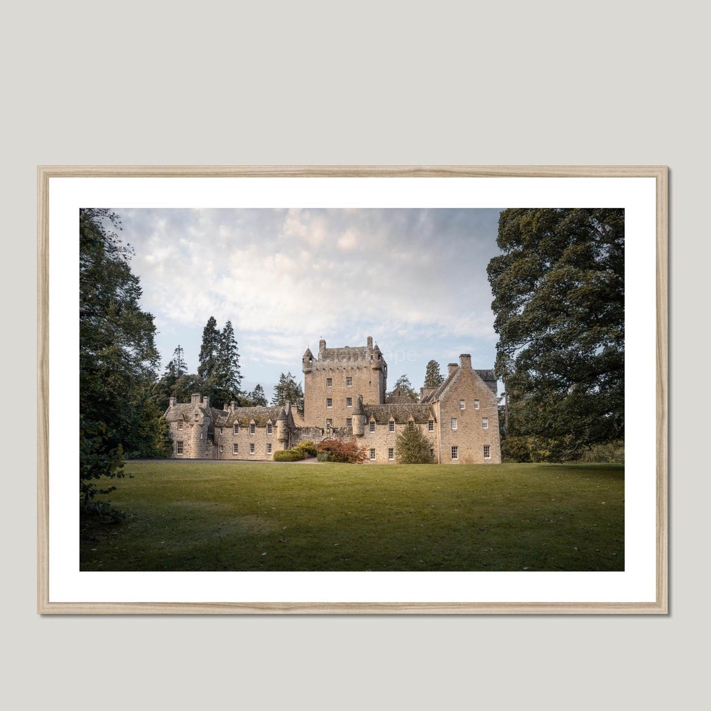 Clan Calder - Cawdor Castle - Framed & Mounted Photo Print 40"x28" Natural