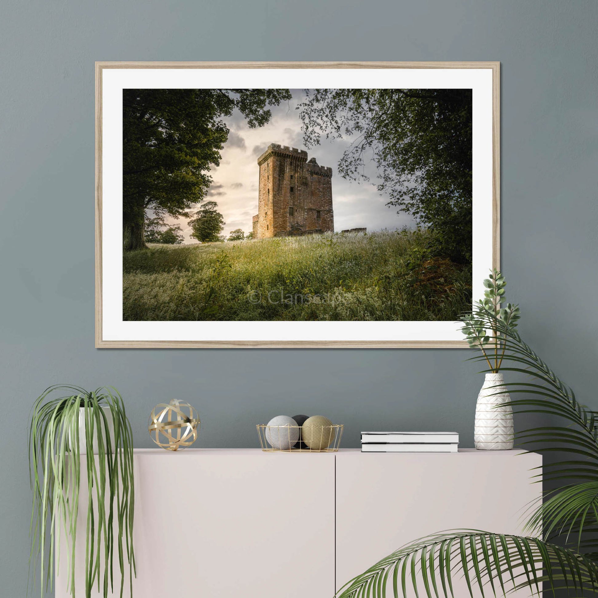 Clan Bruce - Clackmannan Tower - Framed & Mounted Photo Print