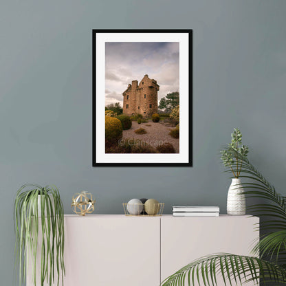 Clan Graham - Claypotts Castle - Framed & Mounted Photo Print