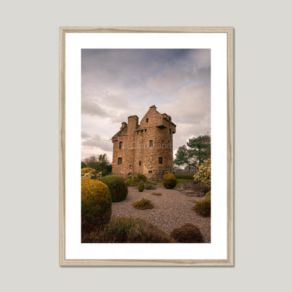 Clan Graham - Claypotts Castle - Framed & Mounted Photo Print 20"x28" Natural