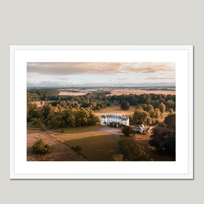 Clan Broun - Colstoun House - Framed & Mounted Photo Print 28"x20" White