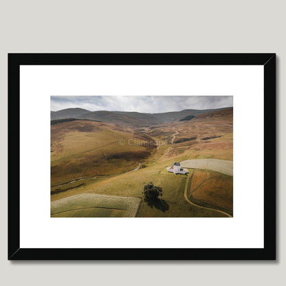 Clan Forbes - Corgarff Castle - Framed & Mounted Photo Print 16"x12" Black