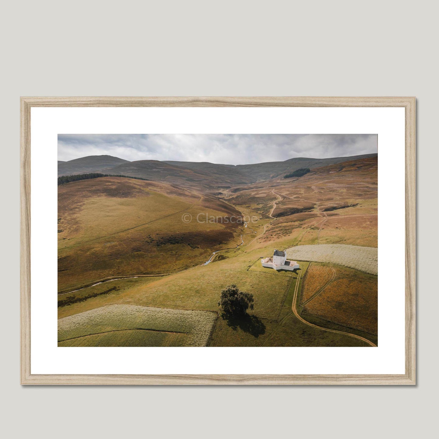 Clan Forbes - Corgarff Castle - Framed & Mounted Photo Print 28"x20" Natural