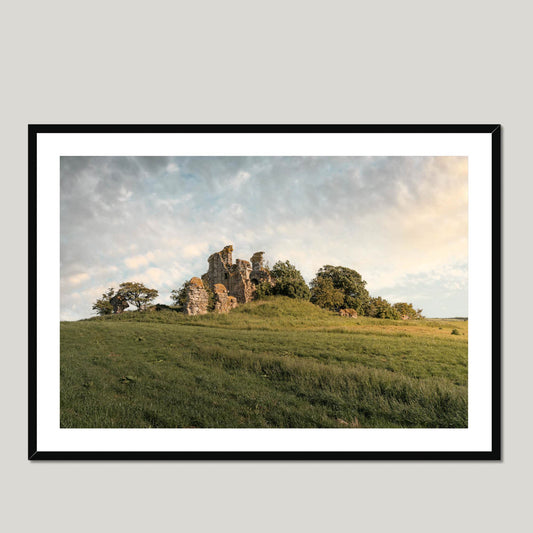 Clan Wallace - Craigie Castle - Framed & Mounted Photo Print 40"x28" Black