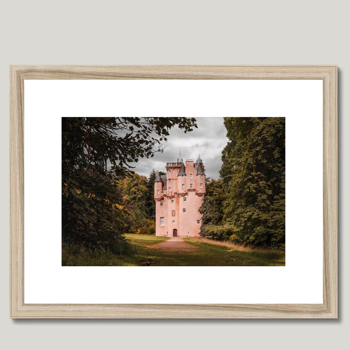 Clan Forbes - Craigievar Castle - Framed & Mounted Photo Print 16"x12" Natural