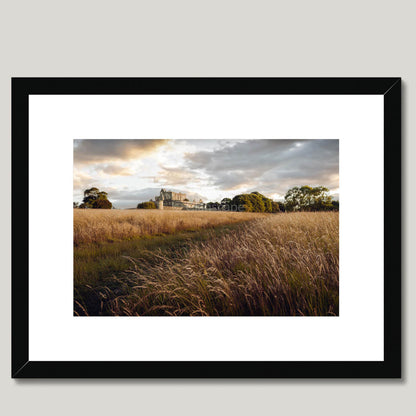 Clan Preston - Craigmillar Castle - Framed & Mounted Photo Print 16"x12" Black