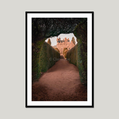 Clan Burnett - Crathes Castle - Framed & Mounted Photo Print 28"x40" Black