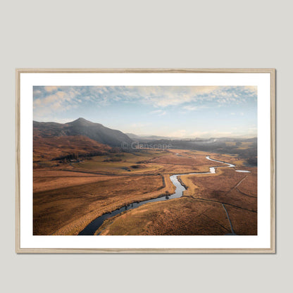 Clan Macpherson - Creag Dubh & River Spey - Framed & Mounted Photo Print 40"x28" Natural