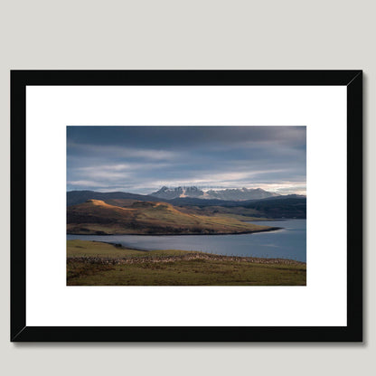 Clan Macleod - Cuillin Hills - Framed & Mounted Photo Print 16"x12" Black