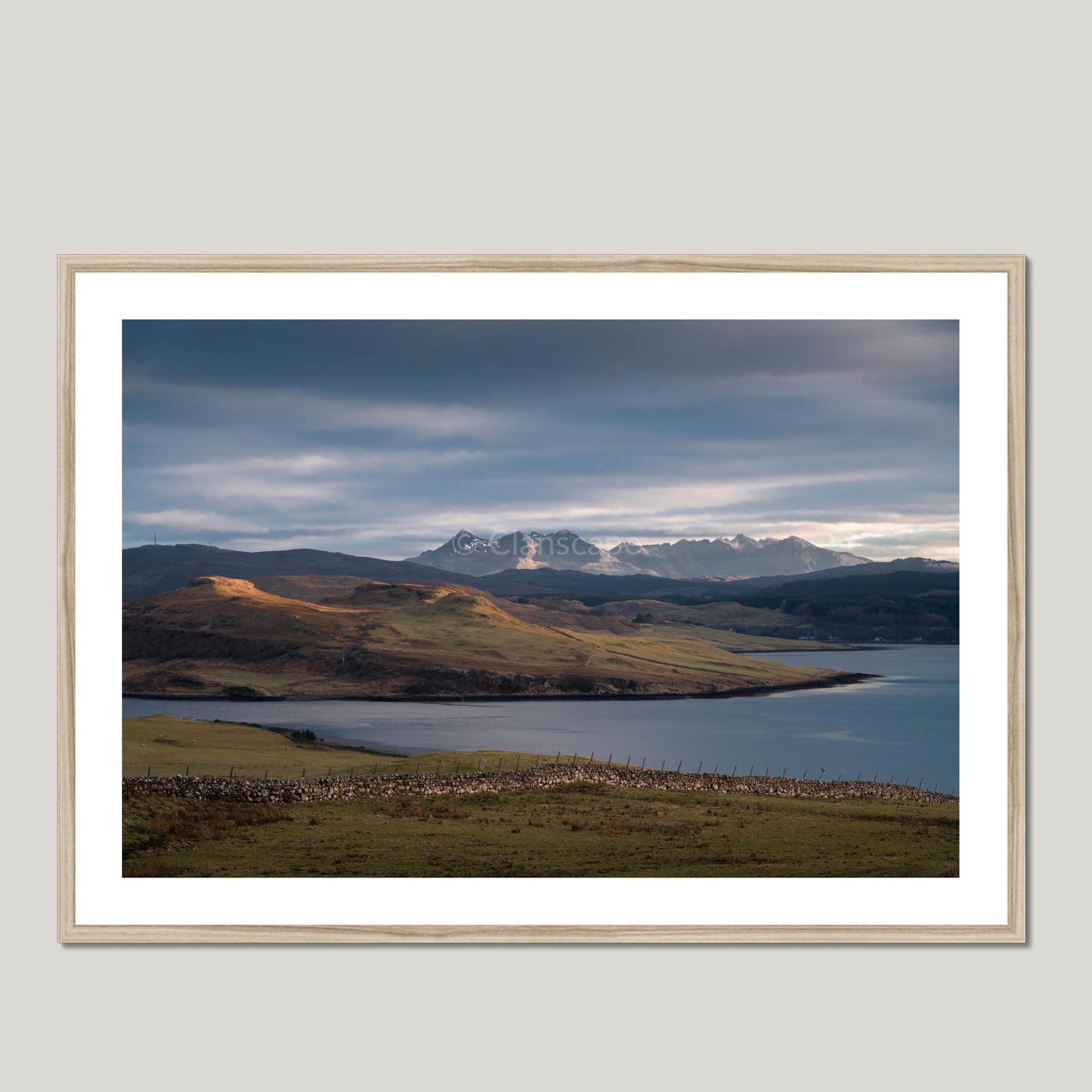 Clan Macleod - Cuillin Hills - Framed & Mounted Photo Print 40"x28" Natural