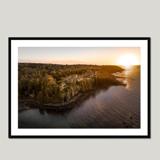 Clan Kennedy - Culzean Castle - Framed & Mounted Photo Print 40"x28" Black