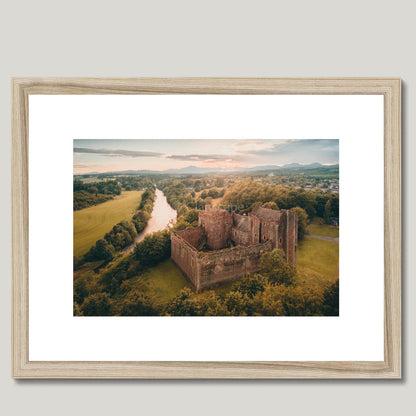 Clan Stewart - Doune Castle - Framed & Mounted Photo Print 16"x12" Natural