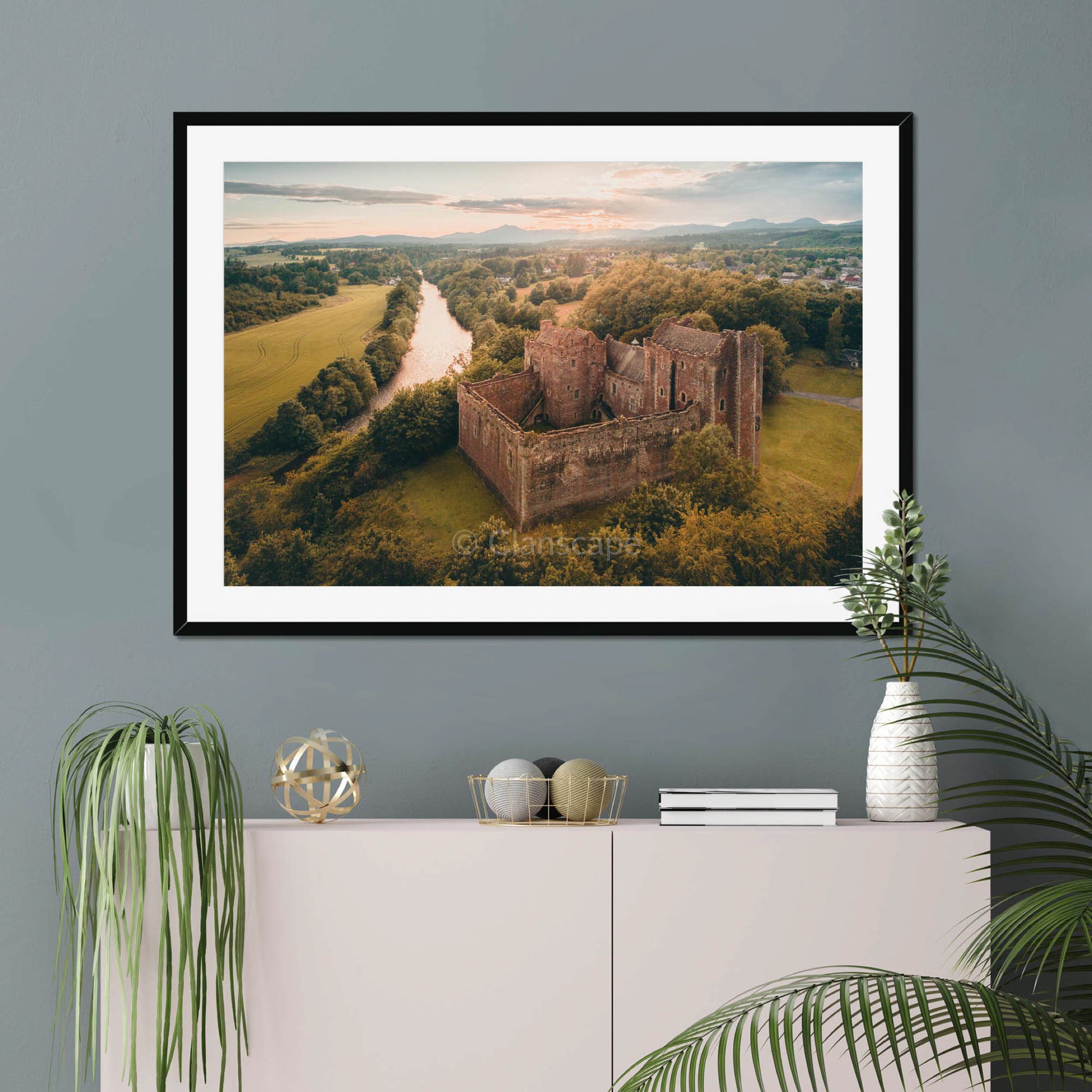 Clan Stewart - Doune Castle - Framed & Mounted Photo Print