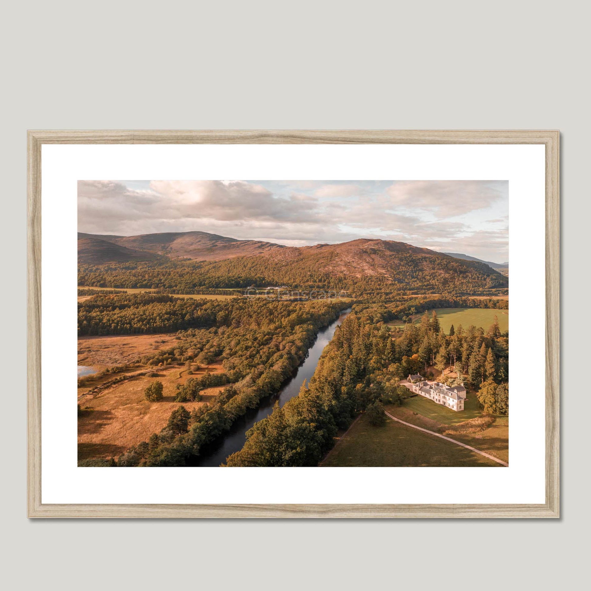 Clan Grant - Doune of Rothiemurchus - Framed & Mounted Photo Print 28"x20" Natural