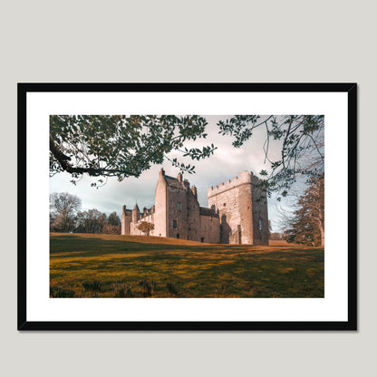 Clan Irvine of Drum - Drum Castle - Framed & Mounted Photo Print 28"x20" Black