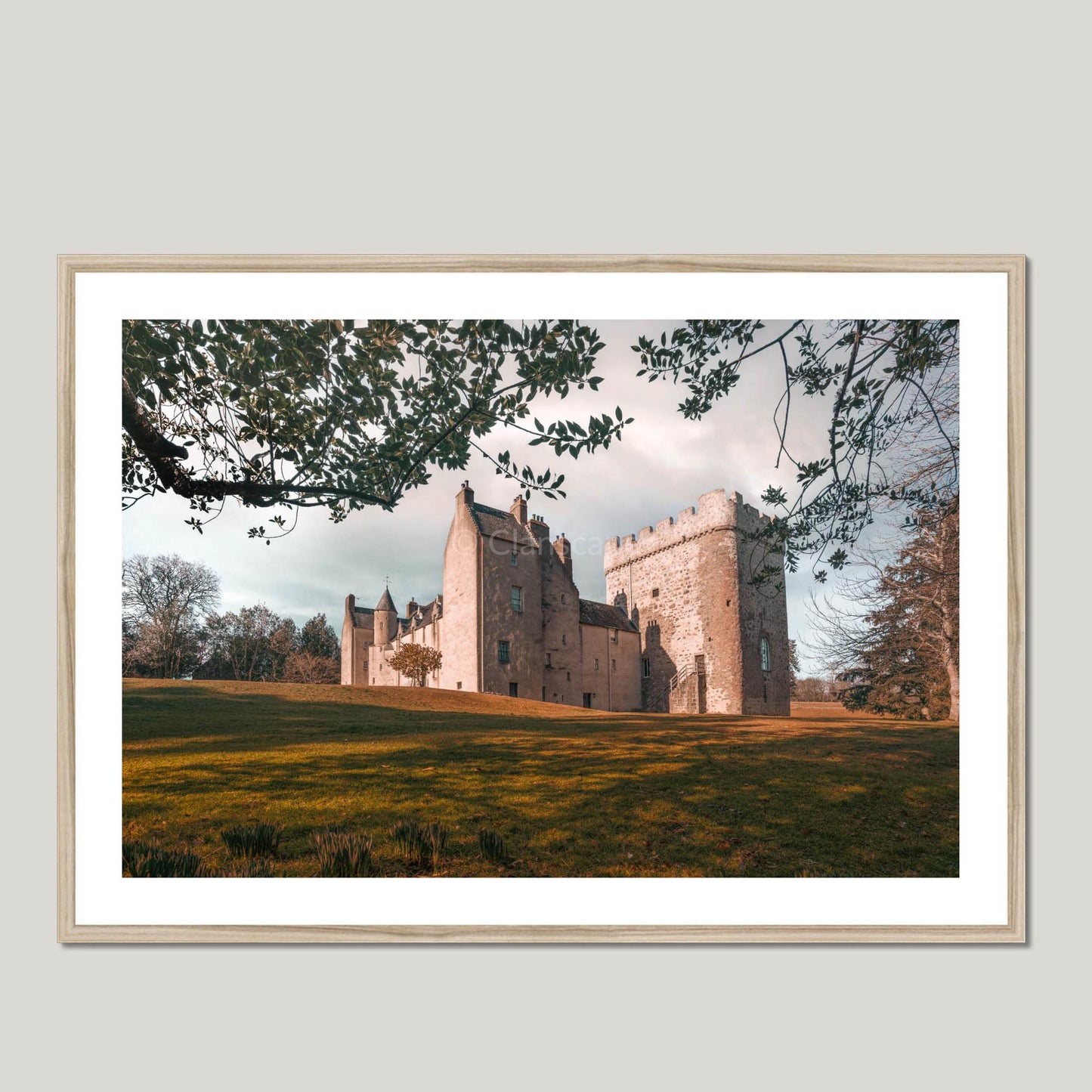 Clan Irvine of Drum - Drum Castle - Framed & Mounted Photo Print 40"x28" Natural