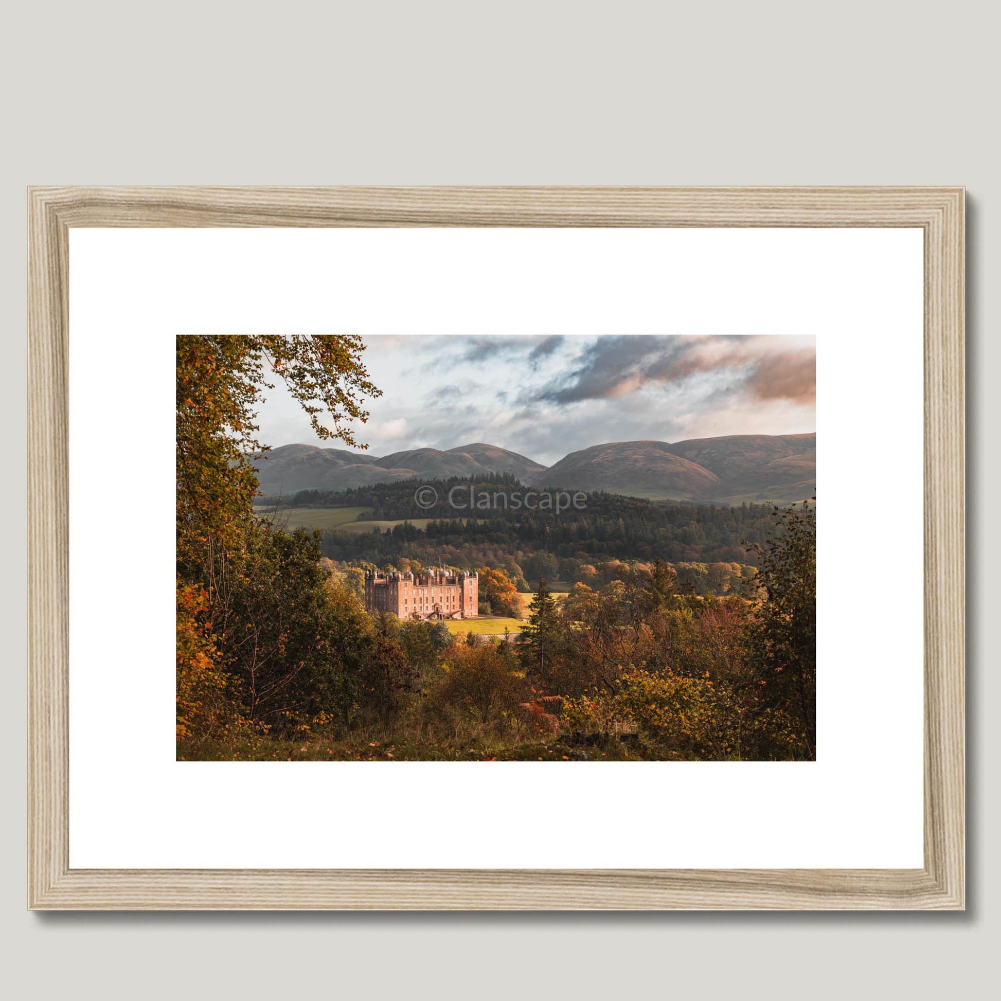 Clan Douglas - Drumlanrig Castle - Framed & Mounted Photo Print 16"x12" Natural