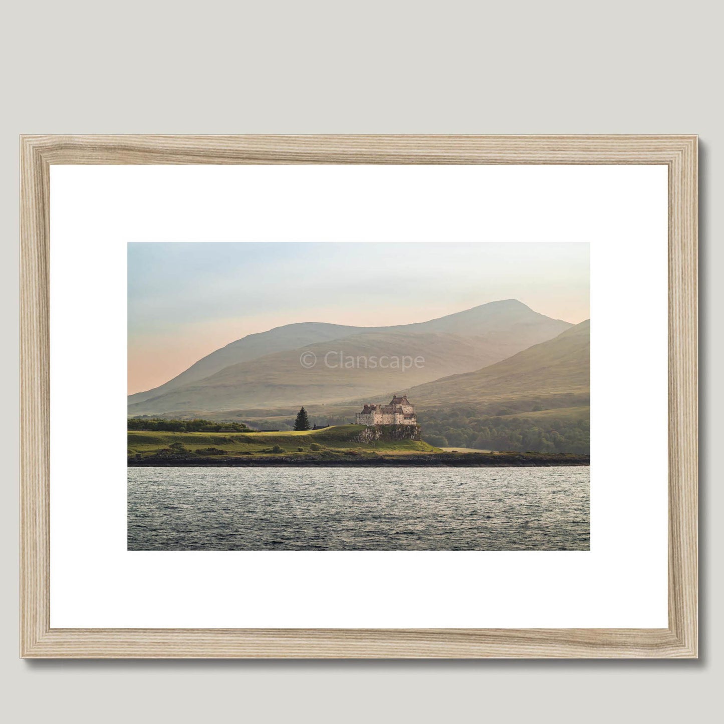 Clan Maclean - Duart Castle - Framed & Mounted Photo Print 16"x12" Natural