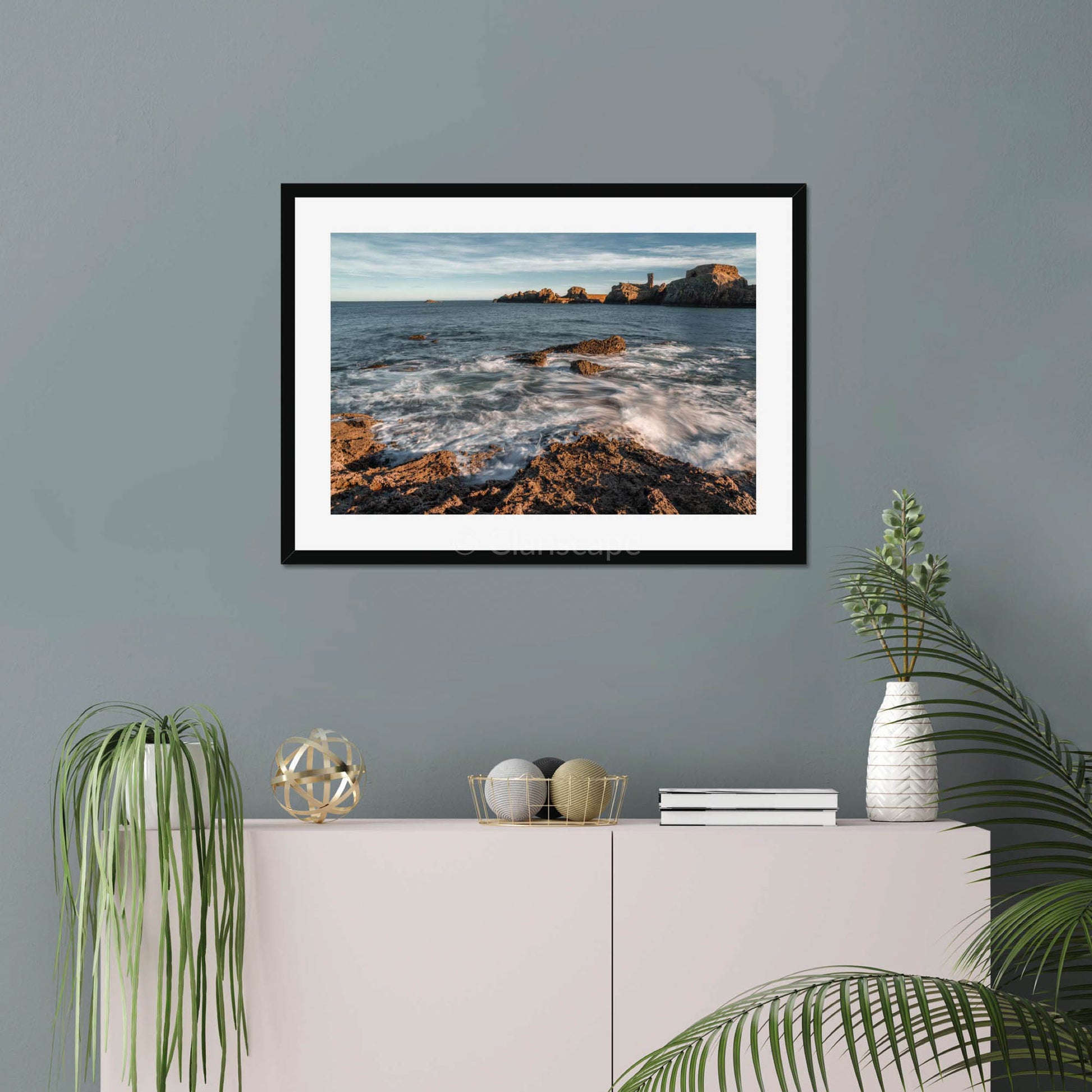 Clan Dunbar - Dunbar Castle - Framed & Mounted Photo Print