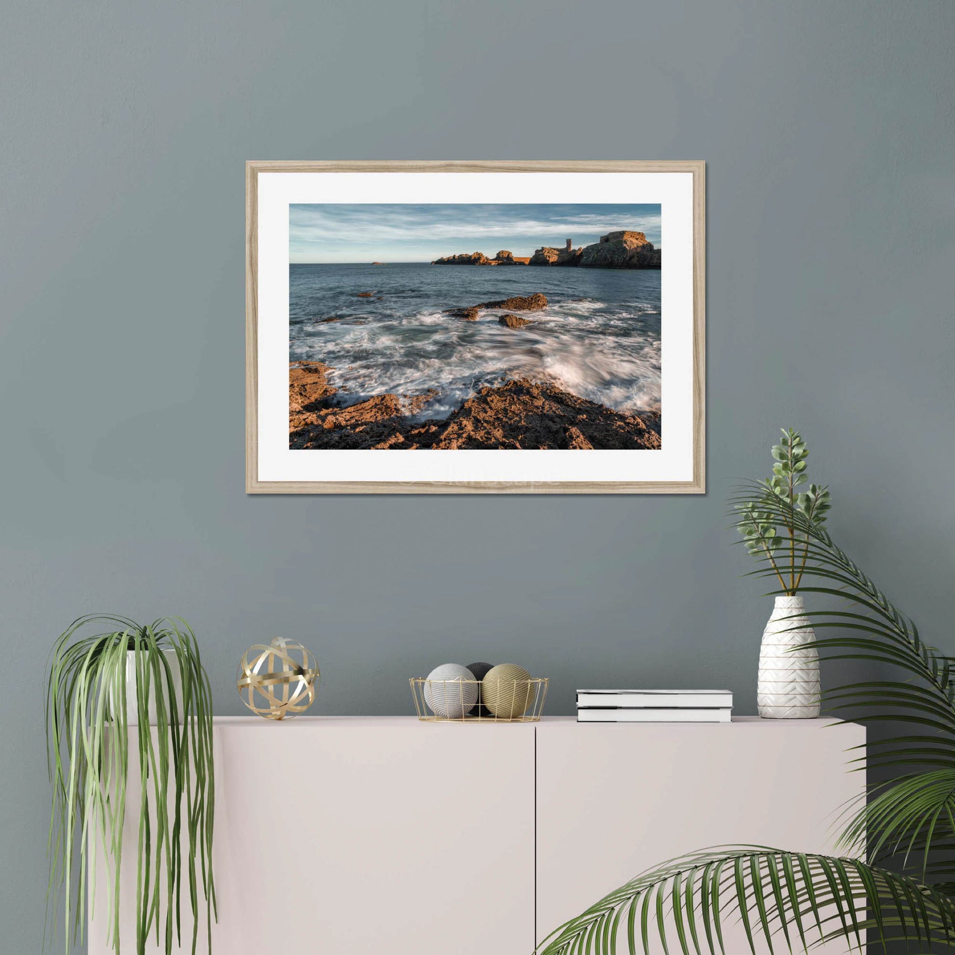 Clan Dunbar - Dunbar Castle - Framed & Mounted Photo Print