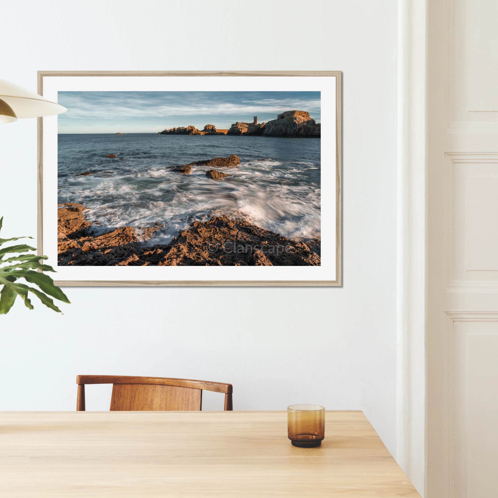 Clan Dunbar - Dunbar Castle - Framed & Mounted Photo Print