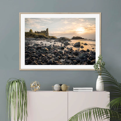 Clan Kennedy - Dunure Castle - Framed & Mounted Photo Print