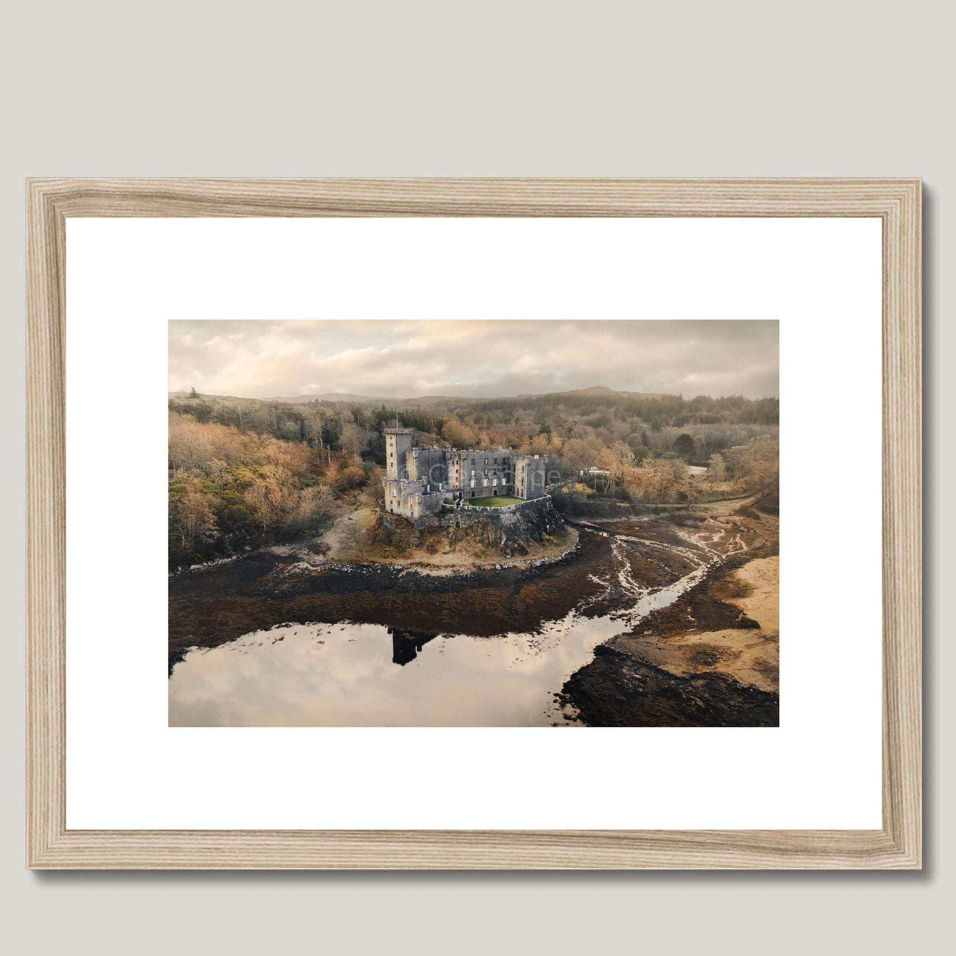 Clan MacLeod - Dunvegan Castle - Framed & Mounted Photo Print 16"x12" Natural