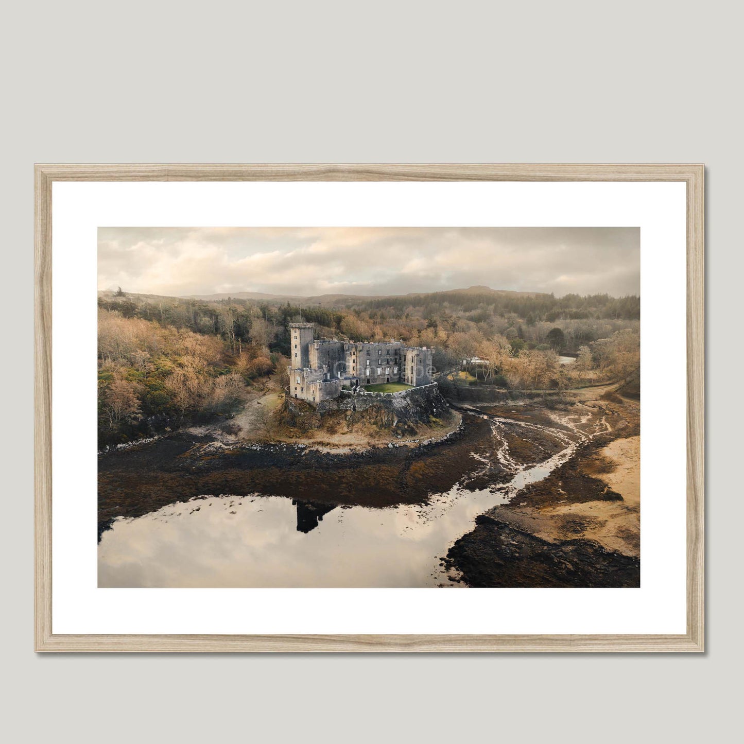 Clan MacLeod - Dunvegan Castle - Framed & Mounted Photo Print 28"x20" Natural