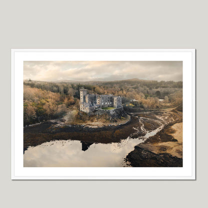 Clan MacLeod - Dunvegan Castle - Framed & Mounted Photo Print 40"x28" White