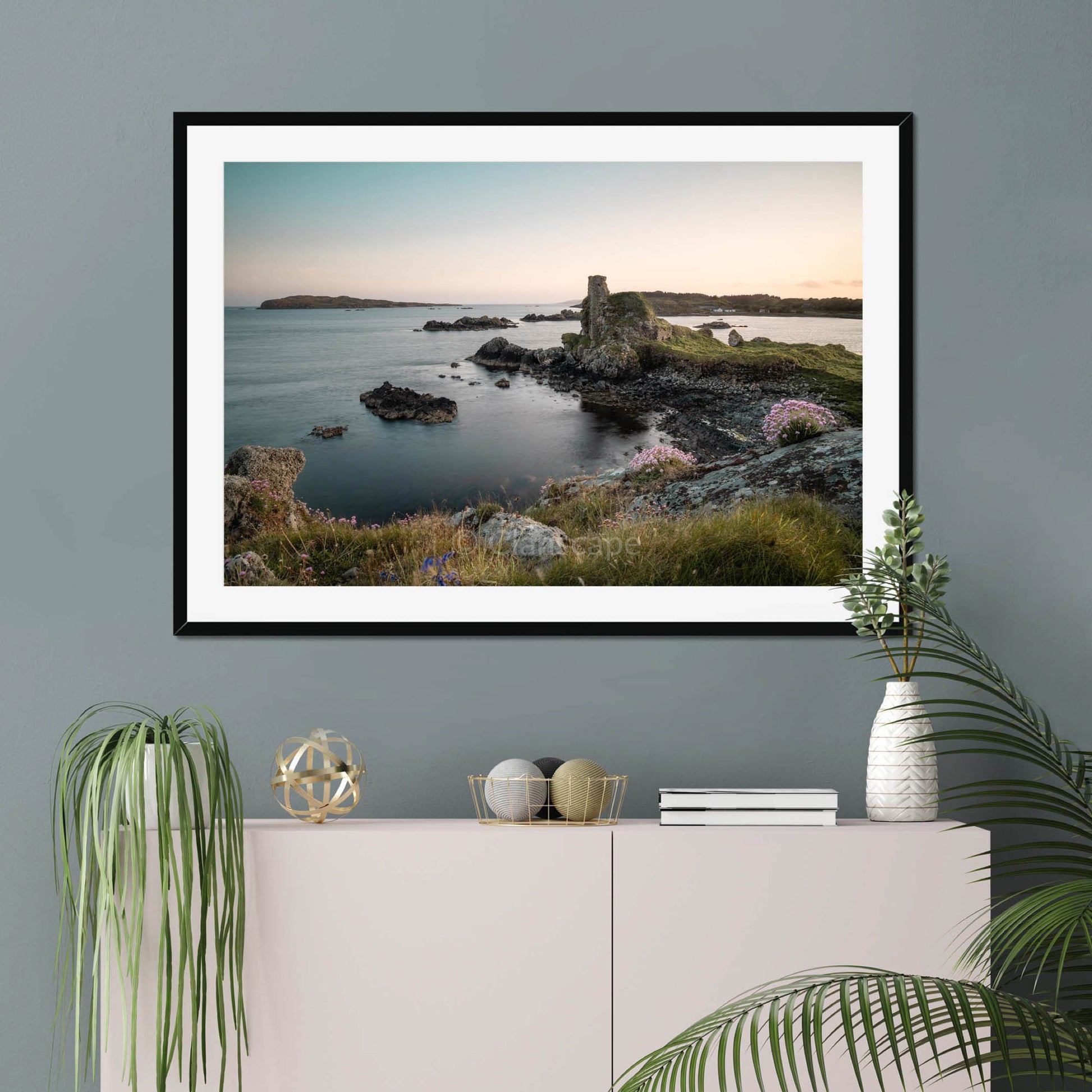 Clan MacDonald - Dunyvaig Castle - Framed & Mounted Photo Print