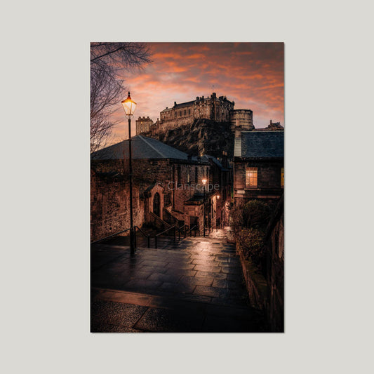 Clan Stewart - Edinburgh Castle, Vennel View - Photo Print