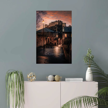 Clan Stewart - Edinburgh Castle, Vennel View - Photo Print