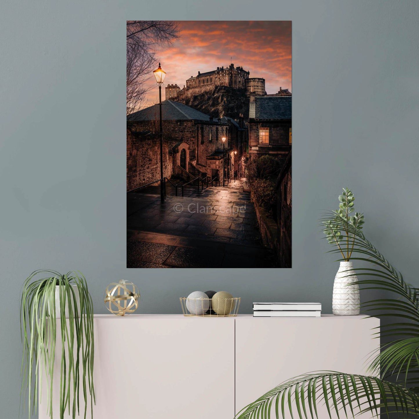 Clan Stewart - Edinburgh Castle, Vennel View - Photo Print