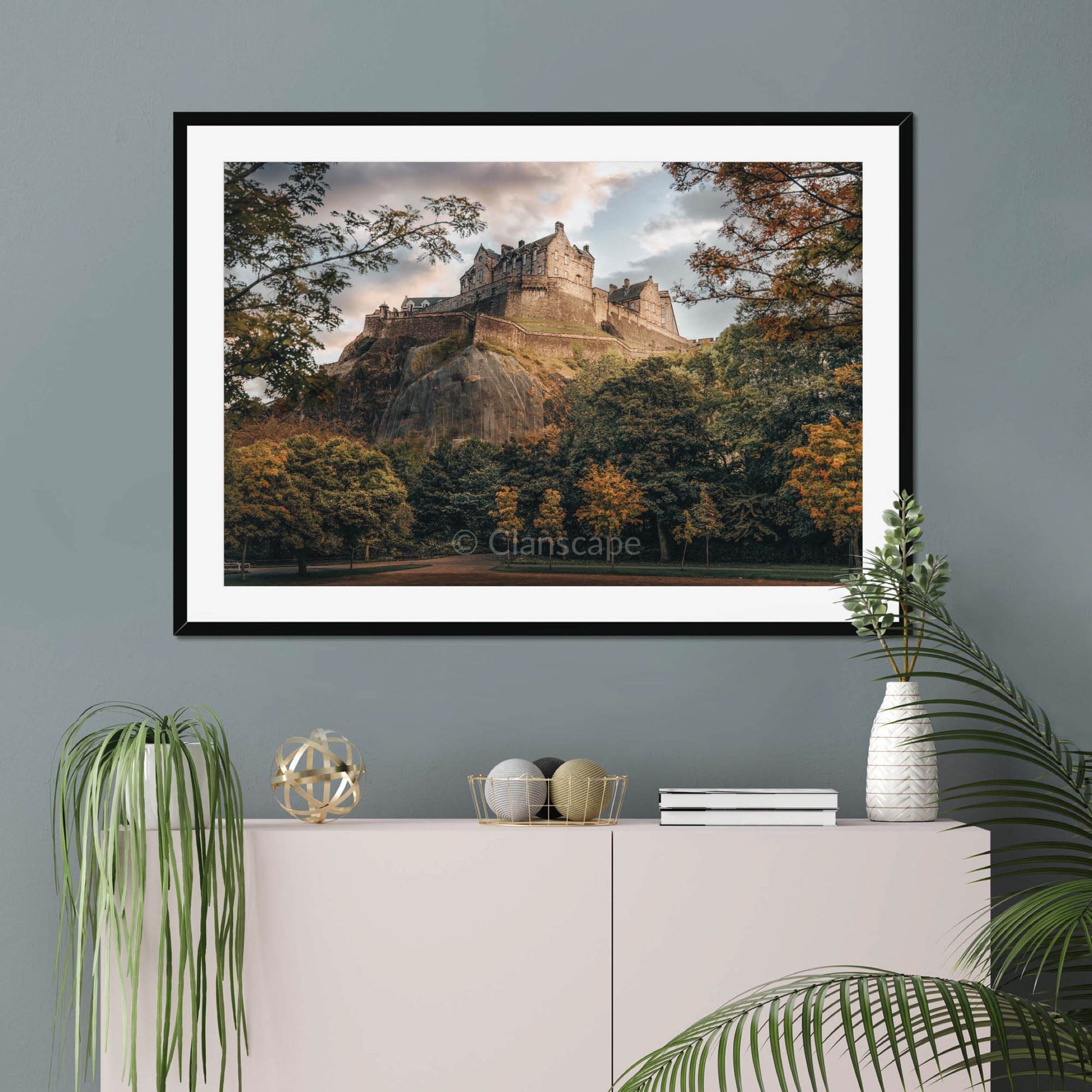 Clan Stewart - Edinburgh Castle - Framed Photo Print