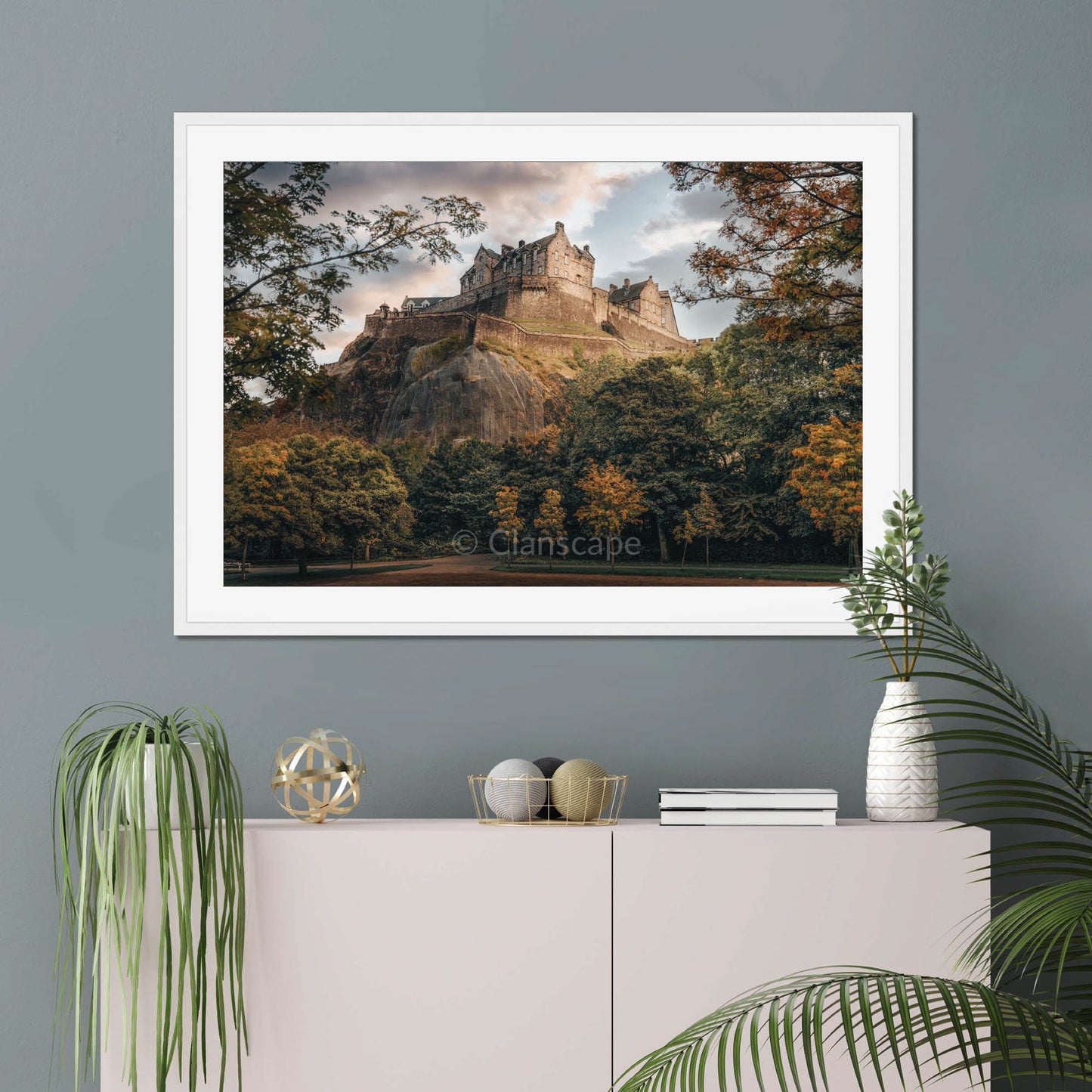 Clan Stewart - Edinburgh Castle - Framed Photo Print