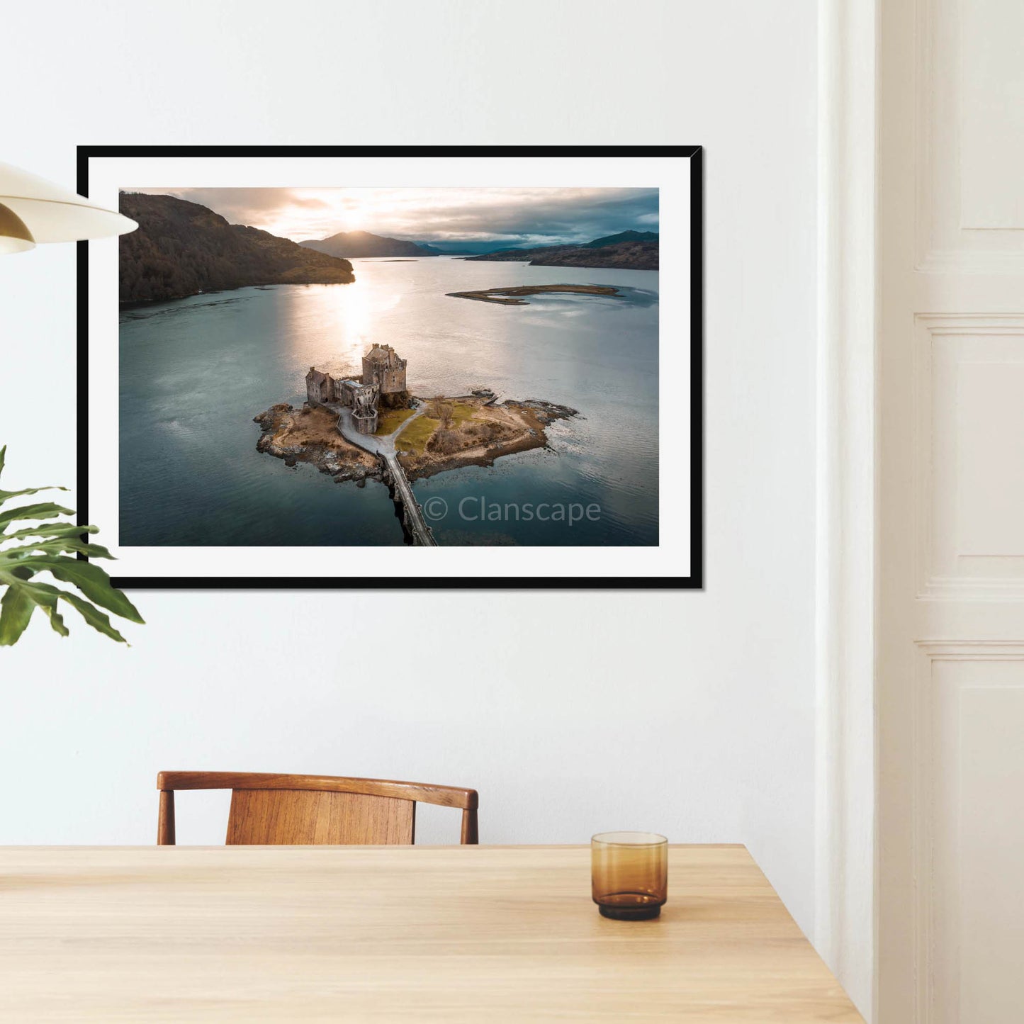 Clan Mackenzie - Eilean Donan Castle - Aerial Framed Photo Print