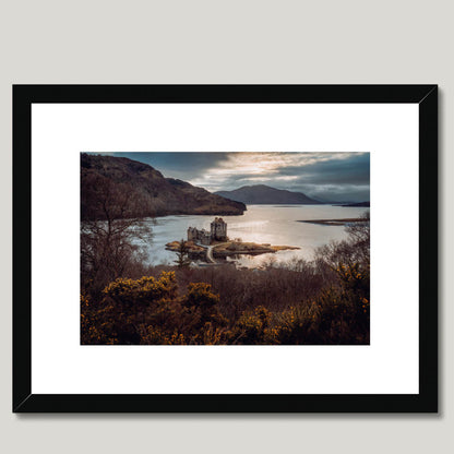 Clan Mackenzie - Eilean Donan Castle - Framed Photo Print 16"x12" Black