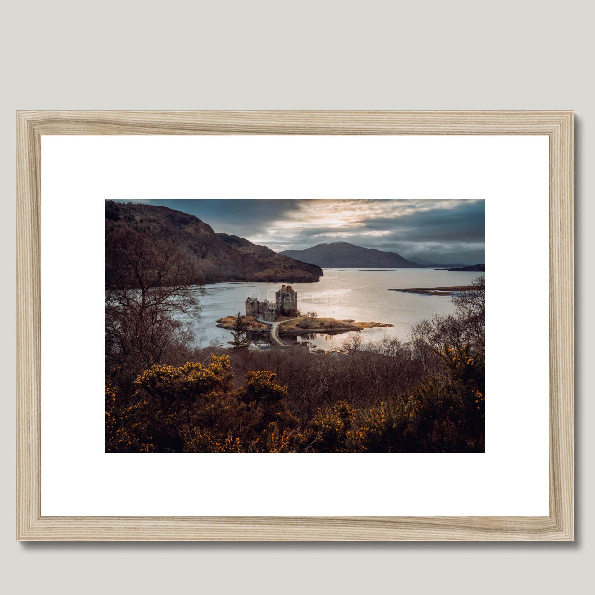 Clan Mackenzie - Eilean Donan Castle - Framed Photo Print 16"x12" Natural