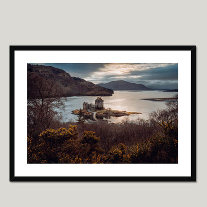 Clan Mackenzie - Eilean Donan Castle - Framed Photo Print 28"x20" Black